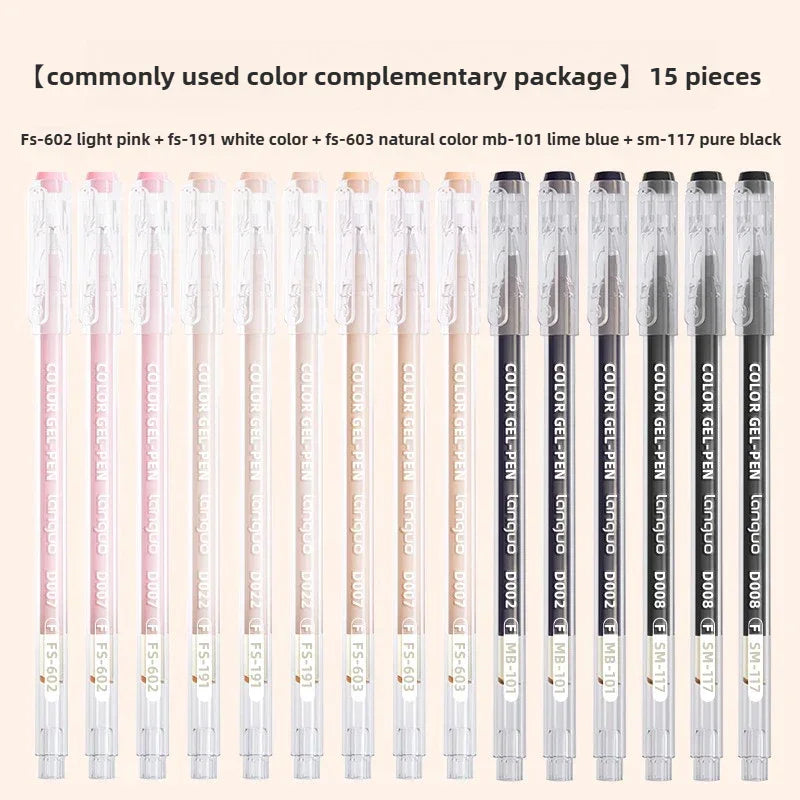 Buy The Best By Artsulli - Art is Long Life Short - LANGUO High-Capacity Overlayable Skin Tone Black Drawing Gel Pens for Marker