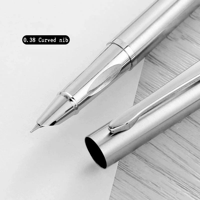 Buy The Best By Artsulli - Art is Long Life Short - Luxury Metal Fountain Pen 0.38/0.8/1.3mm Curved Nib Student Writing School Exercise