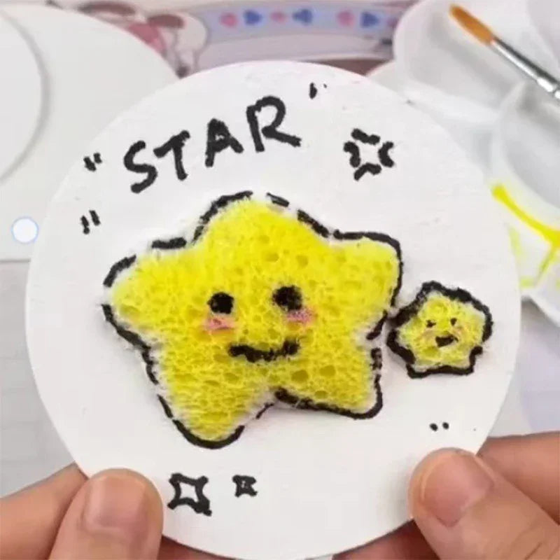 Buy The Best By Artsulli - Art is Long Life Short - Magic Puffy Paint 3D Drawing Canvas Sponge Texture Painting Kit DIY Bubble Pens