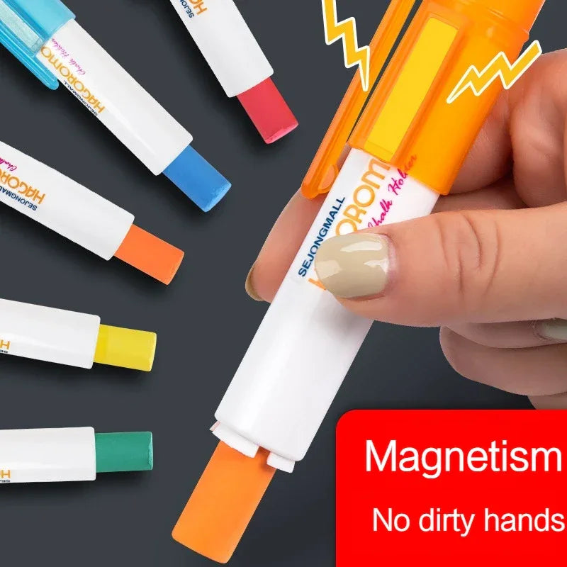 Buy The Best By Artsulli - Art is Long Life Short - Magnetic Durable Chalk Holder Clip for Teacher Writing Drawing Not Dirty Hand Plastic