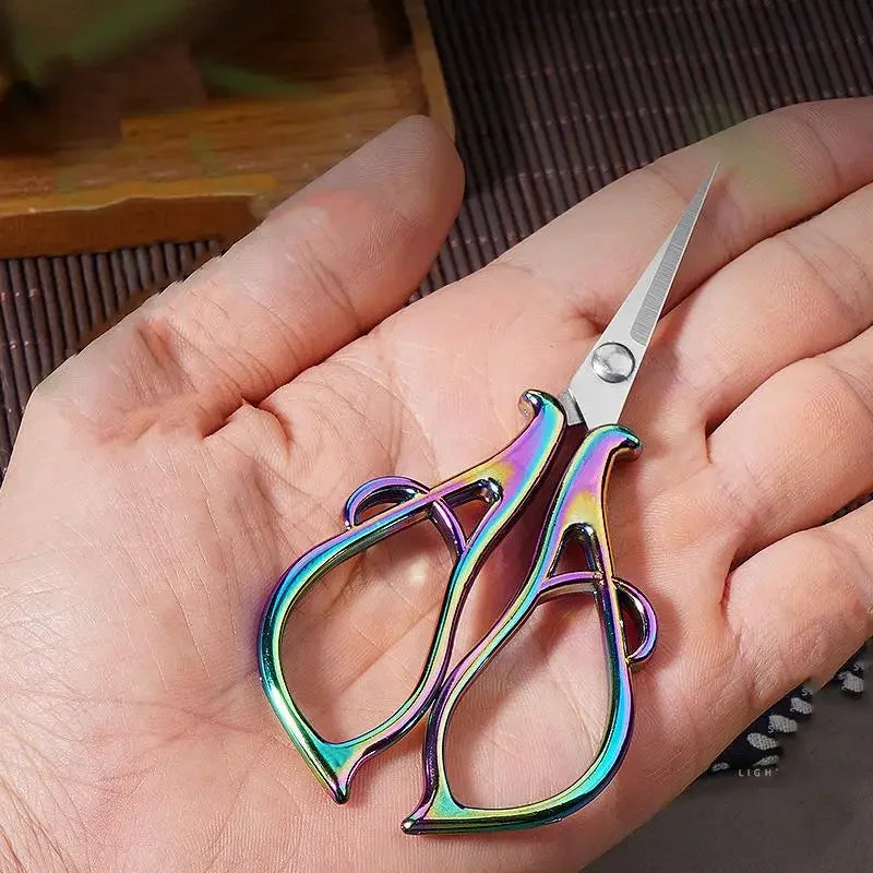 Buy The Best By Artsulli - Art is Long Life Short - Maple Leaves Tailor’S Scissors Electroplated Retro Small DIY Apparel Sewing Supplies