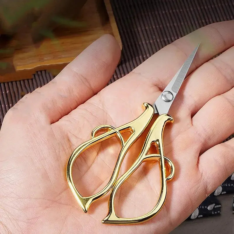 Buy The Best By Artsulli - Art is Long Life Short - Maple Leaves Tailor’S Scissors Electroplated Retro Small DIY Apparel Sewing Supplies