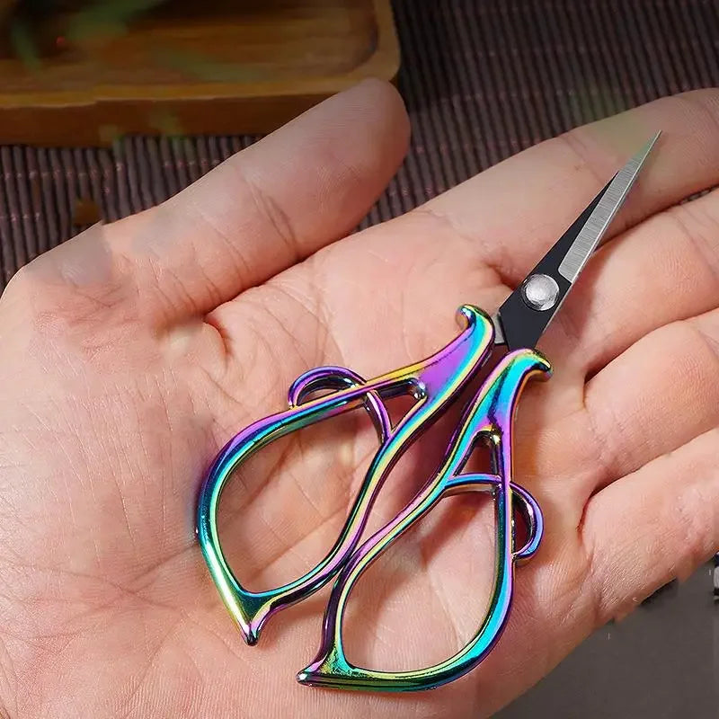 Buy The Best By Artsulli - Art is Long Life Short - Maple Leaves Tailor’S Scissors Electroplated Retro Small DIY Apparel Sewing Supplies