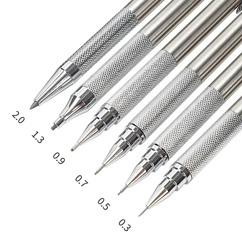 Buy The Best By Artsulli - Art is Long Life Short - Mechanical Pencil Set 0.3 0.5 0.7 0.9 1.3 2.0mm Full Metal Drawing Painting Automatic