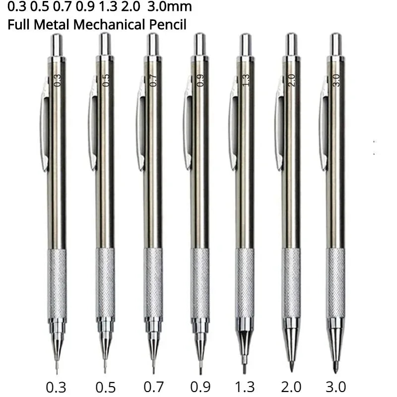 Buy The Best By Artsulli - Art is Long Life Short - Mechanical Pencil Set 0.3 0.5 0.7 0.9 1.3 2.0mm Full Metal Drawing Painting Automatic