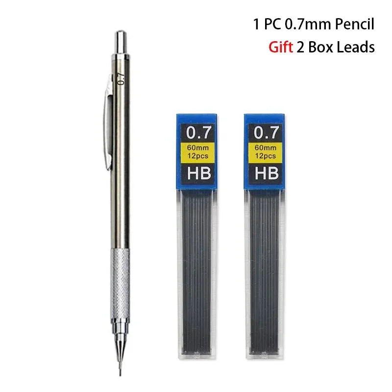 Buy The Best By Artsulli - Art is Long Life Short - Mechanical Pencil Set 0.3 0.5 0.7 0.9 1.3 2.0mm Full Metal Drawing Painting Automatic