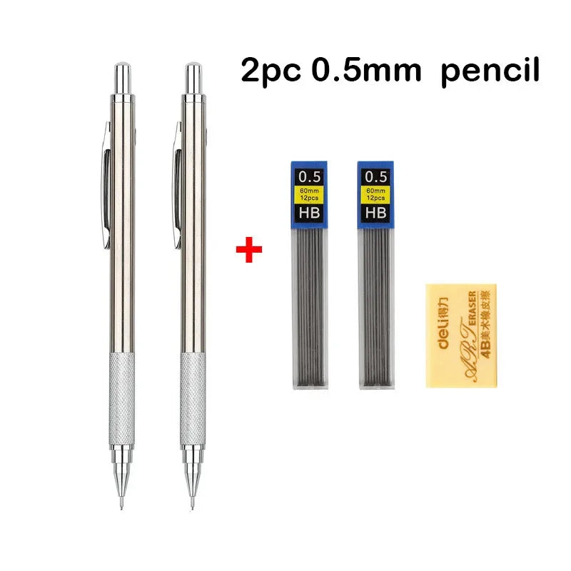 Buy The Best By Artsulli - Art is Long Life Short - Mechanical Pencil Set 0.3 0.5 0.7 0.9 1.3 2.0mm Full Metal Drawing Painting Automatic