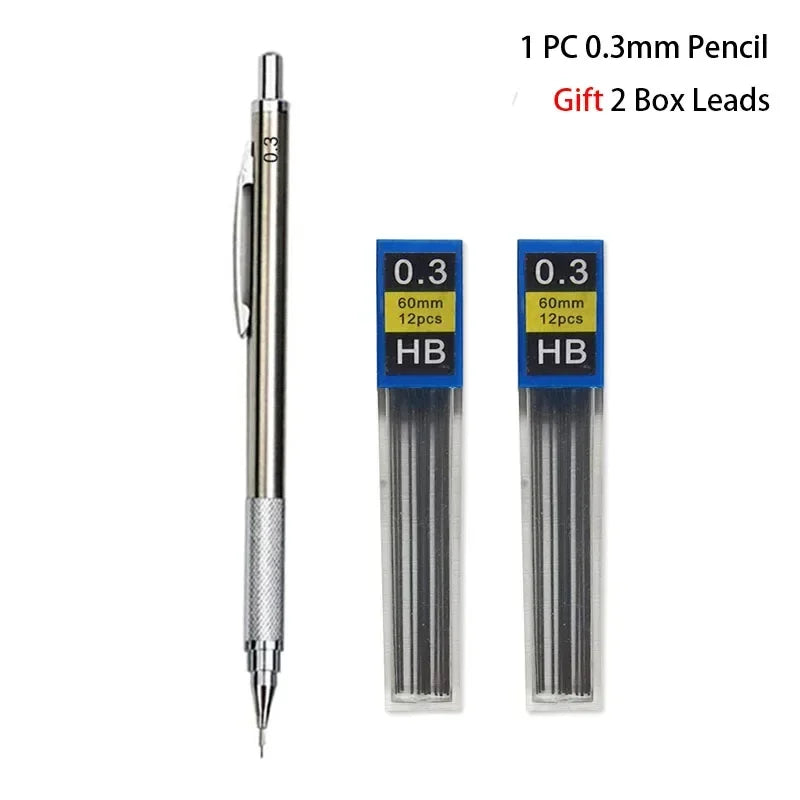 Buy The Best By Artsulli - Art is Long Life Short - Mechanical Pencil Set 0.3 0.5 0.7 0.9 1.3 2.0mm Full Metal Drawing Painting Automatic