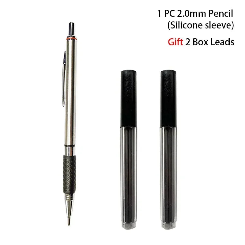 Buy The Best By Artsulli - Art is Long Life Short - Mechanical Pencil Set 0.3 0.5 0.7 0.9 1.3 2.0mm Full Metal Drawing Painting Automatic