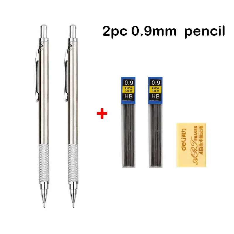 Buy The Best By Artsulli - Art is Long Life Short - Mechanical Pencil Set 0.3 0.5 0.7 0.9 1.3 2.0mm Full Metal Drawing Painting Automatic