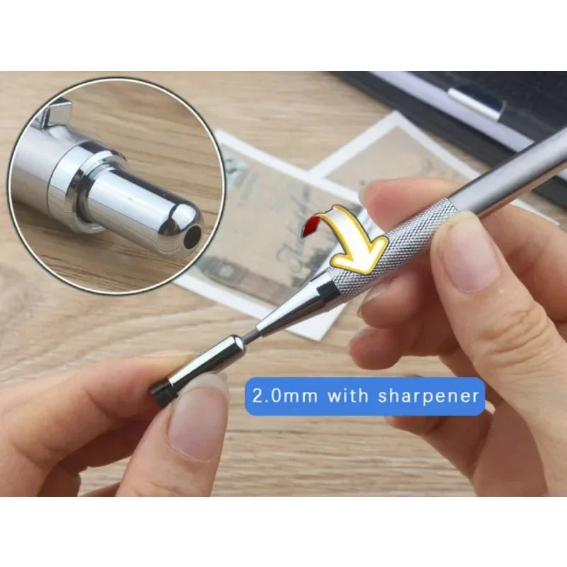 Buy The Best By Artsulli - Art is Long Life Short - Mechanical Pencil Set 0.3 0.5 0.7 0.9 1.3 2.0mm Full Metal Drawing Painting Automatic