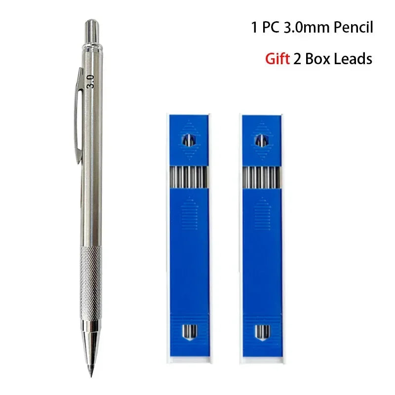 Buy The Best By Artsulli - Art is Long Life Short - Mechanical Pencil Set 0.3 0.5 0.7 0.9 1.3 2.0mm Full Metal Drawing Painting Automatic