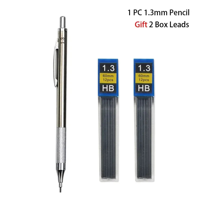 Buy The Best By Artsulli - Art is Long Life Short - Mechanical Pencil Set 0.3 0.5 0.7 0.9 1.3 2.0mm Full Metal Drawing Painting Automatic