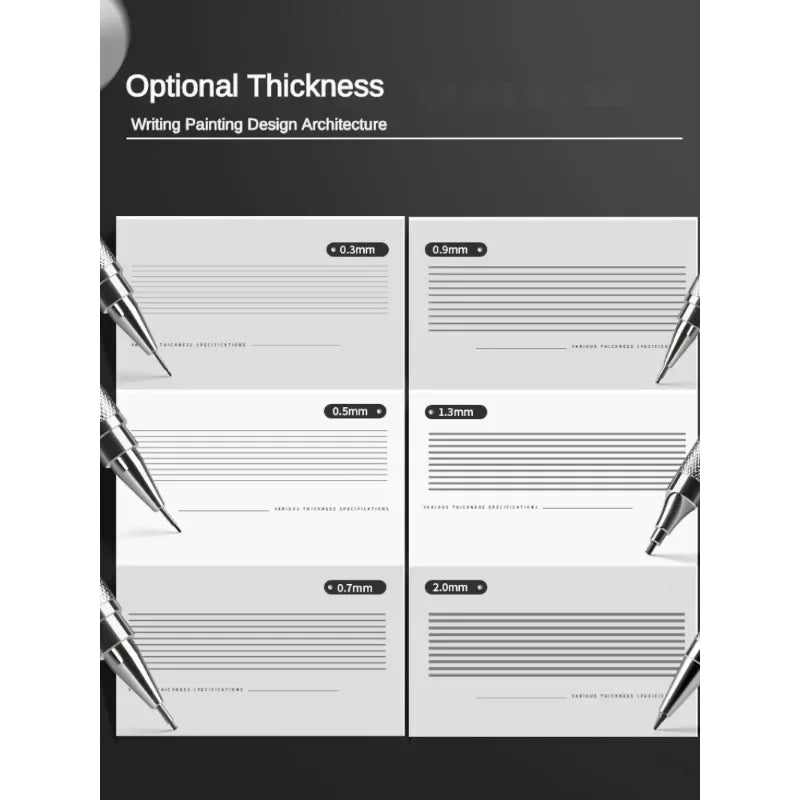 Buy The Best By Artsulli - Art is Long Life Short - Mechanical Pencil Set 0.3 0.5 0.7 0.9 1.3 2.0mm Full Metal Drawing Painting Automatic