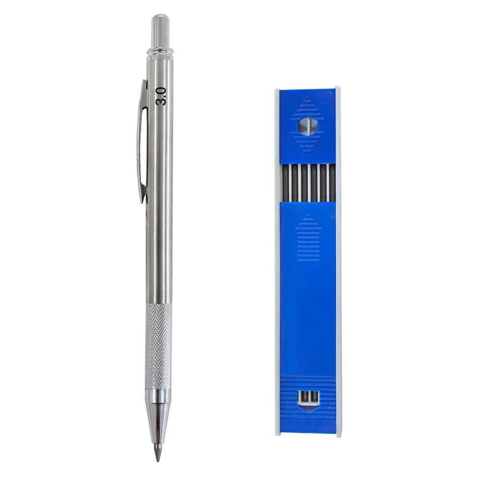 Buy The Best By Artsulli - Art is Long Life Short - Mechanical Pencil Set 3.0mm Full Metal Drawing Painting Automatic with Leads Office