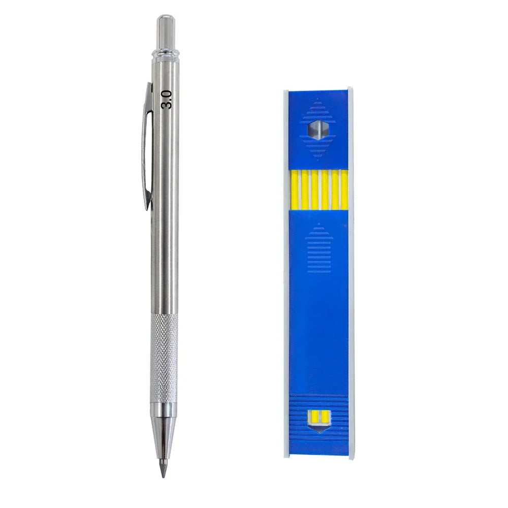 Buy The Best By Artsulli - Art is Long Life Short - Mechanical Pencil Set 3.0mm Full Metal Drawing Painting Automatic with Leads Office