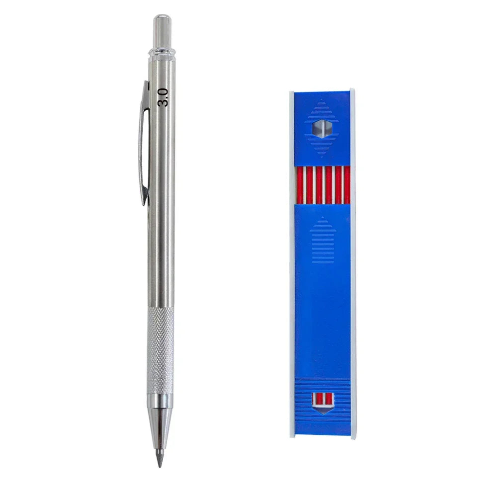 Buy The Best By Artsulli - Art is Long Life Short - Mechanical Pencil Set 3.0mm Full Metal Drawing Painting Automatic with Leads Office
