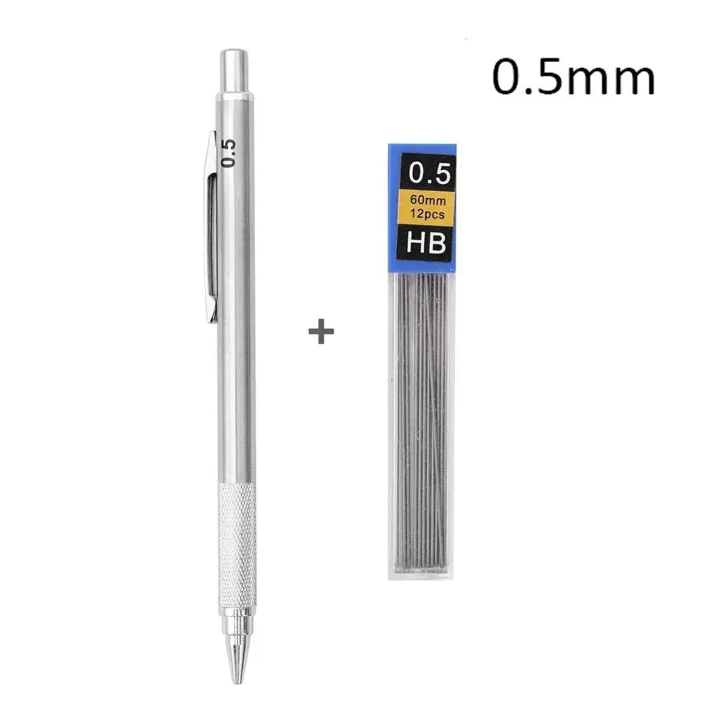 Buy The Best By Artsulli - Art is Long Life Short - Metal Mechanical Pencil 0.3/0.5/0.7/0.9/1.3/2.0mm Drawing Automatic Replacement HB
