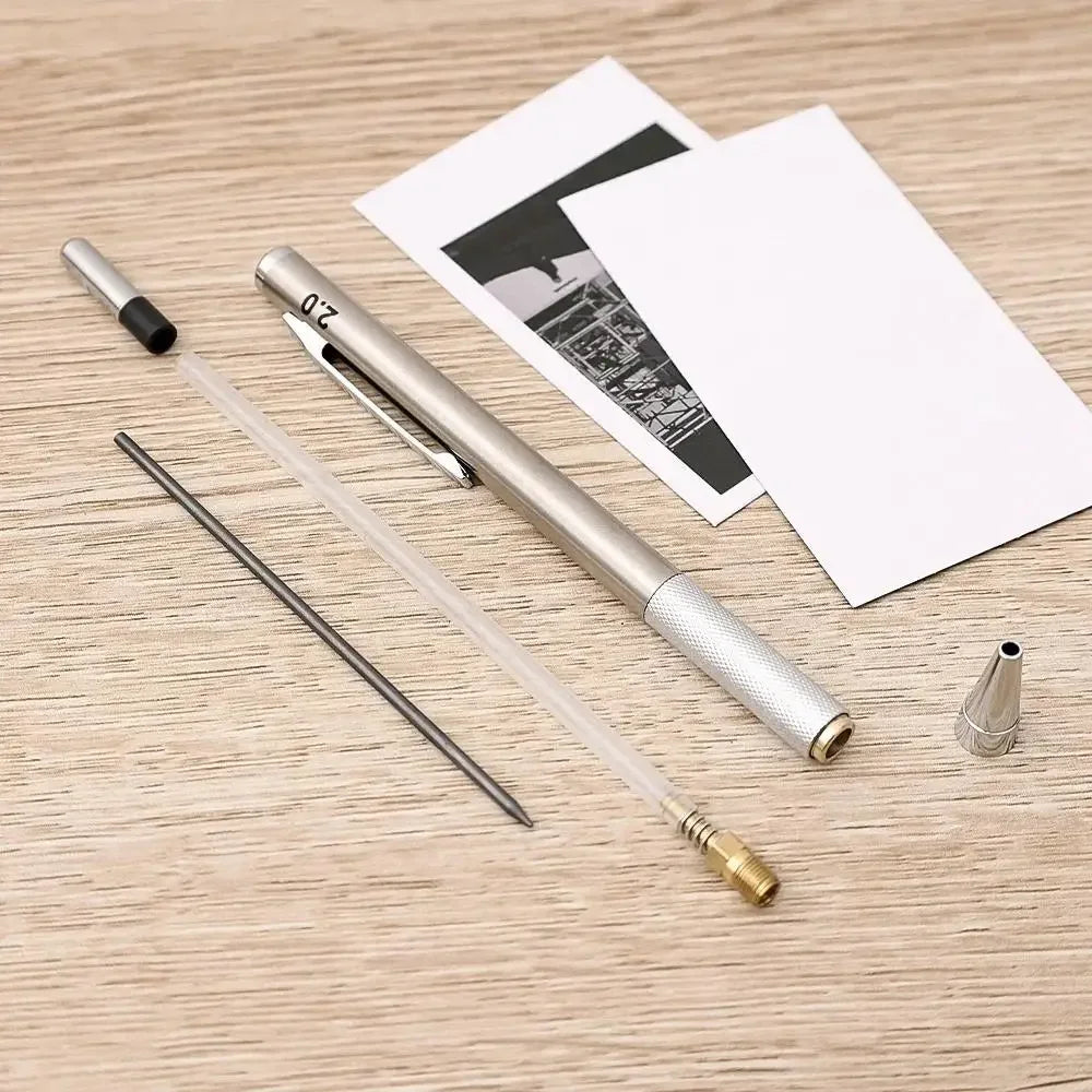 Buy The Best By Artsulli - Art is Long Life Short - Metal Mechanical Pencil 0.3/0.5/0.7/0.9/1.3/2.0mm Drawing Automatic Replacement HB