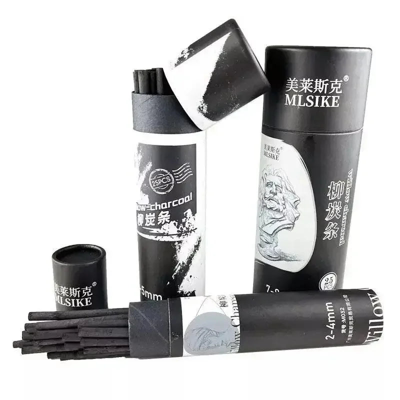 Buy The Best By Artsulli - Art is Long Life Short - MLSIKE Charcoal Sticks Willow Bars Soft Pen for Drawing Sketching Shading Artists