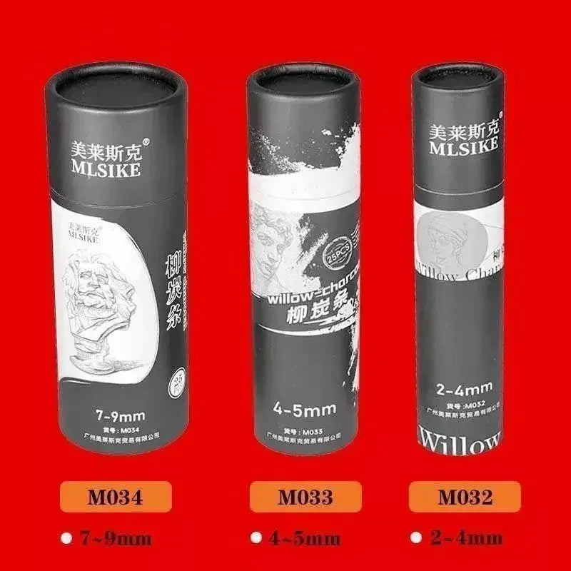 Buy The Best By Artsulli - Art is Long Life Short - MLSIKE Charcoal Sticks Willow Bars Soft Pen for Drawing Sketching Shading Artists