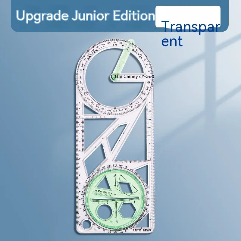 Buy The Best By Artsulli - Art is Long Life Short - Multifunctional Geometric Function Ruler Set Mathematics Drawing Template Measuring