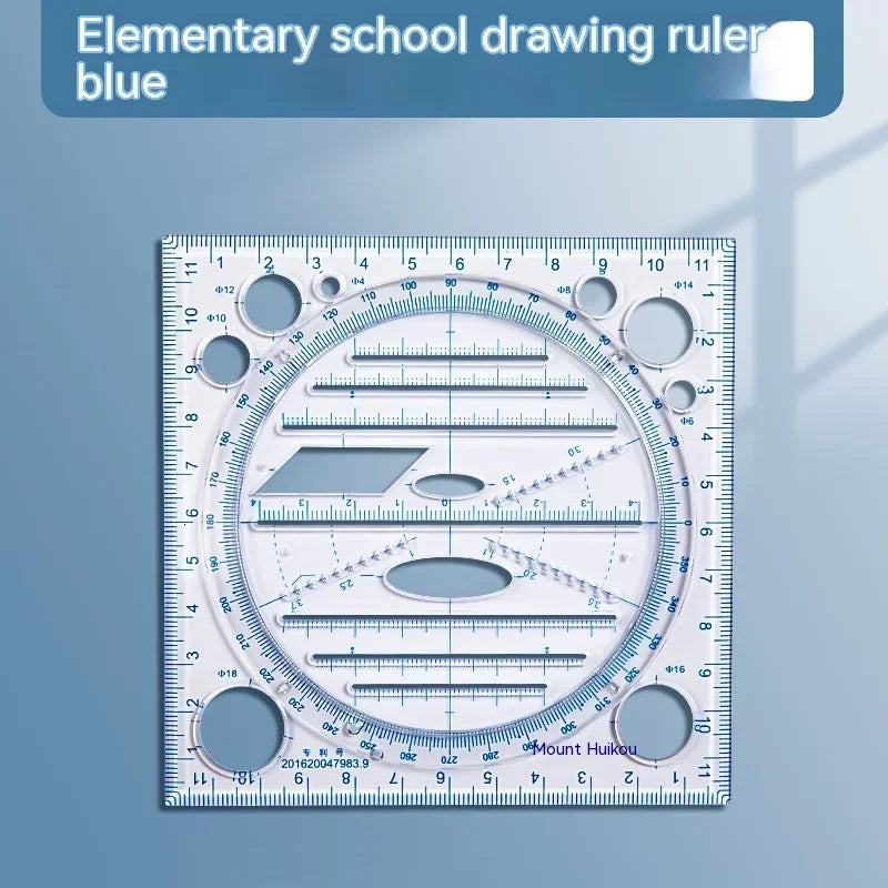 Buy The Best By Artsulli - Art is Long Life Short - Multifunctional Geometric Function Ruler Set Mathematics Drawing Template Measuring