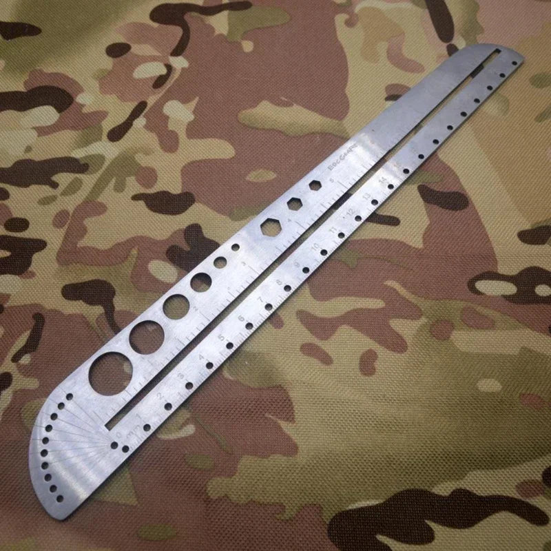 Buy The Best By Artsulli - Art is Long Life Short - Multifunctional Stainless Steel Angle Ruler Measurement Tool Kawaii School Supplies