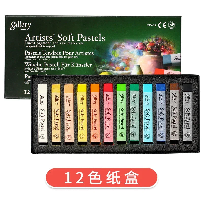 Buy The Best By Artsulli - Art is Long Life Short - Mungyo Gallery Soft Pastel Squares Chalk 24/36/48 Colors for Painting Drawing Blending