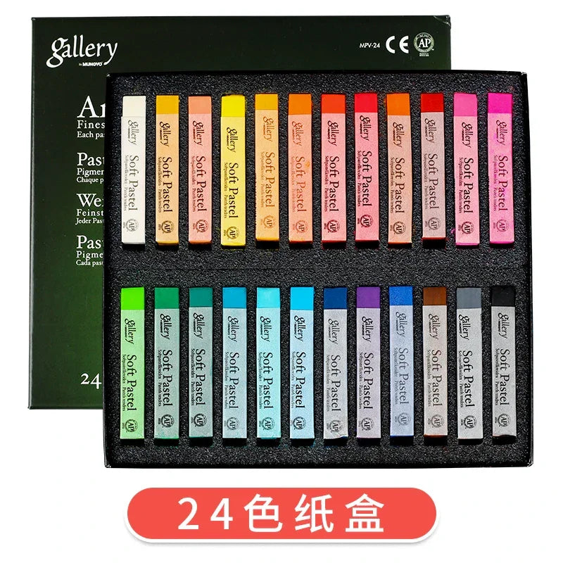 Buy The Best By Artsulli - Art is Long Life Short - Mungyo Gallery Soft Pastel Squares Chalk 24/36/48 Colors for Painting Drawing Blending