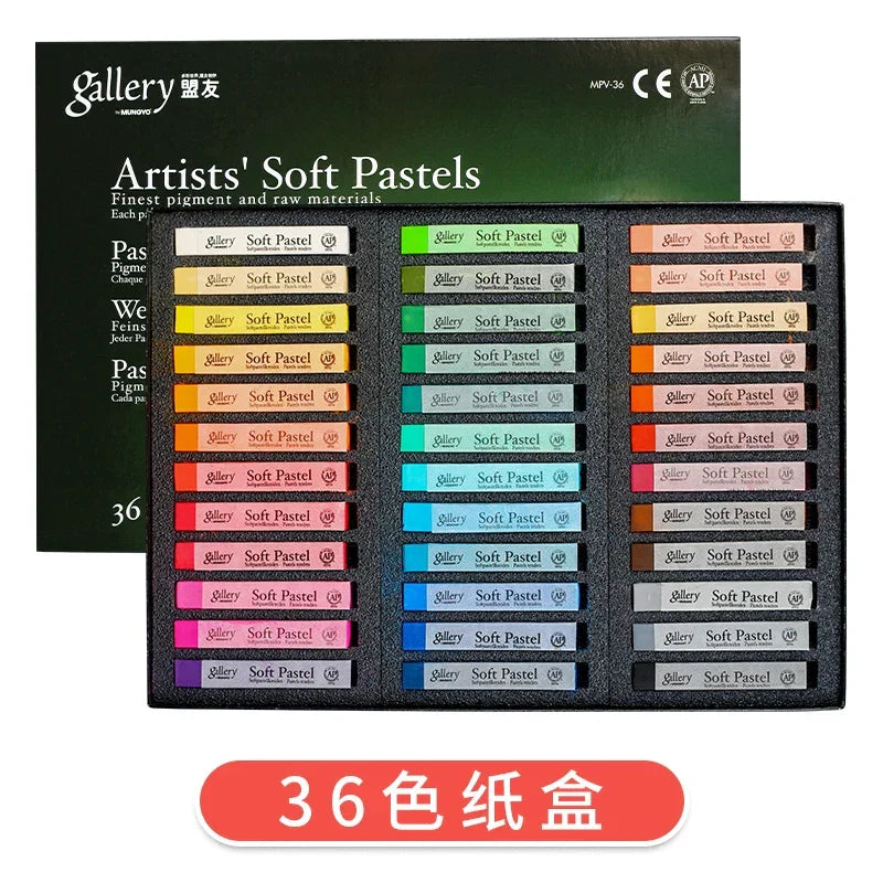 Buy The Best By Artsulli - Art is Long Life Short - Mungyo Gallery Soft Pastel Squares Chalk 24/36/48 Colors for Painting Drawing Blending