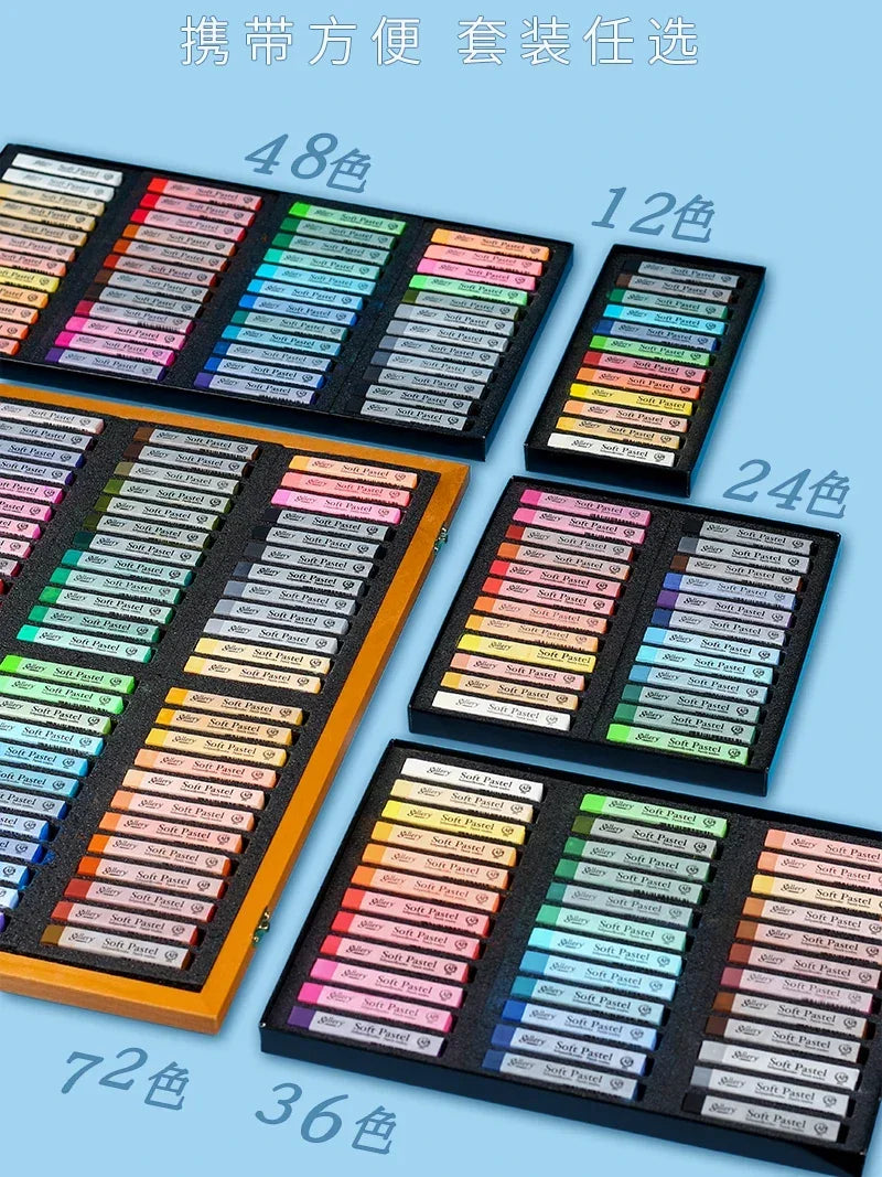 Buy The Best By Artsulli - Art is Long Life Short - Mungyo Gallery Soft Pastel Squares Chalk 24/36/48 Colors for Painting Drawing Blending