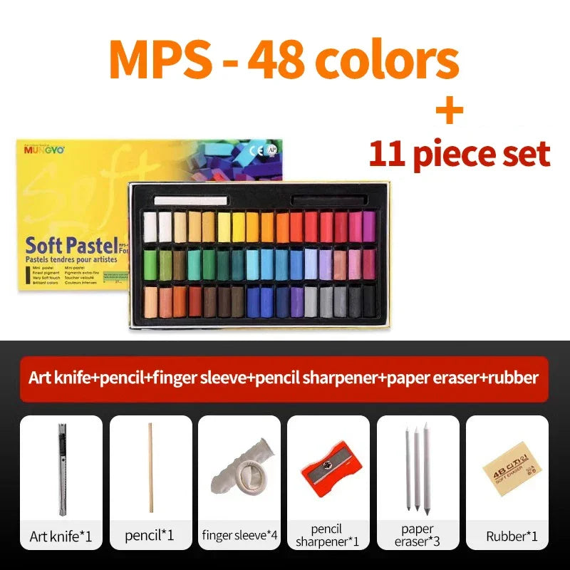 Buy The Best By Artsulli - Art is Long Life Short - MUNGYO Soft Pastels/Chalks/Sticks/Crayons for Artist Graffiti Drawing Coloring