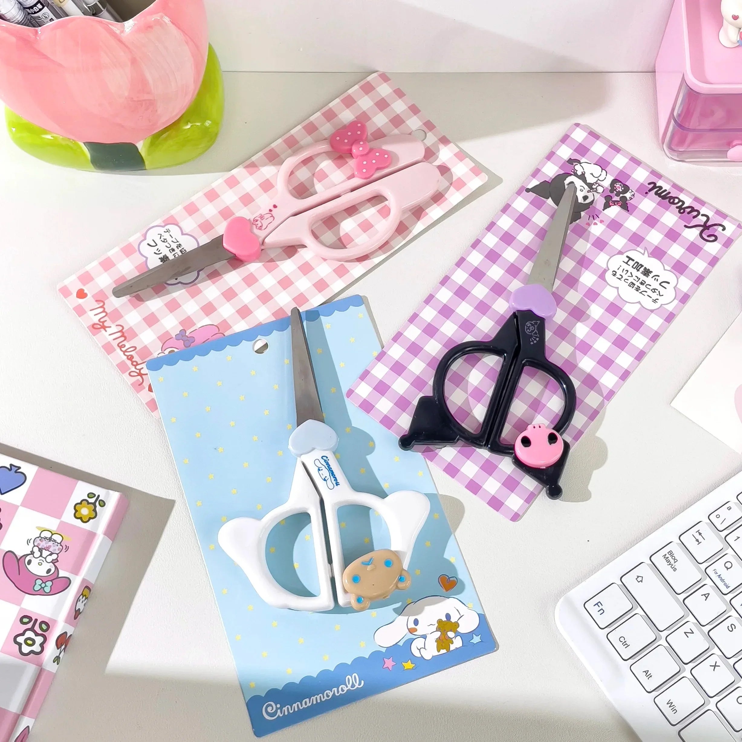 Buy The Best By Artsulli - Art is Long Life Short - New Kawaii Sanrio Kuromi Cinnamoroll Hand Made Scissors Cute Melody Kid Stationery