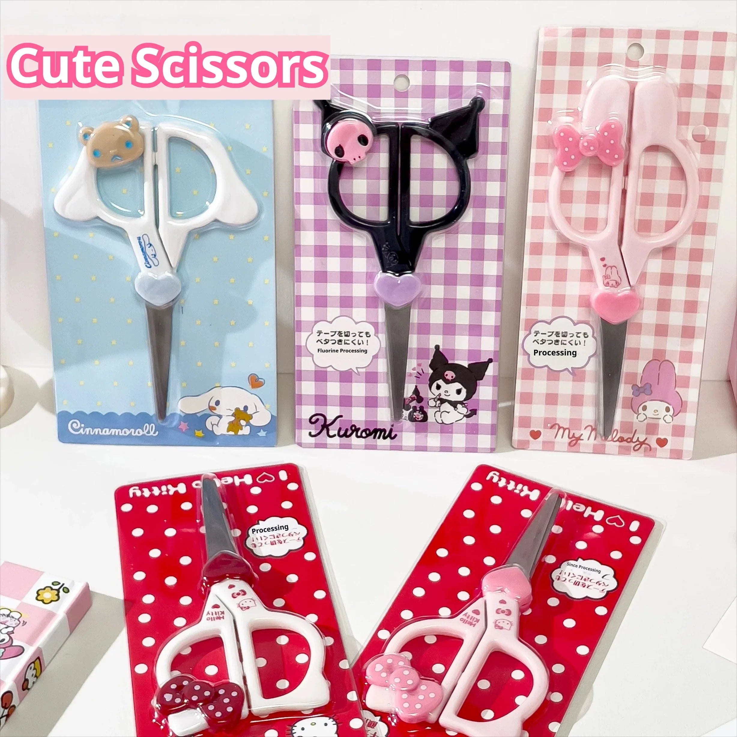 Buy The Best By Artsulli - Art is Long Life Short - New Kawaii Sanrio Kuromi Cinnamoroll Hand Made Scissors Cute Melody Kid Stationery