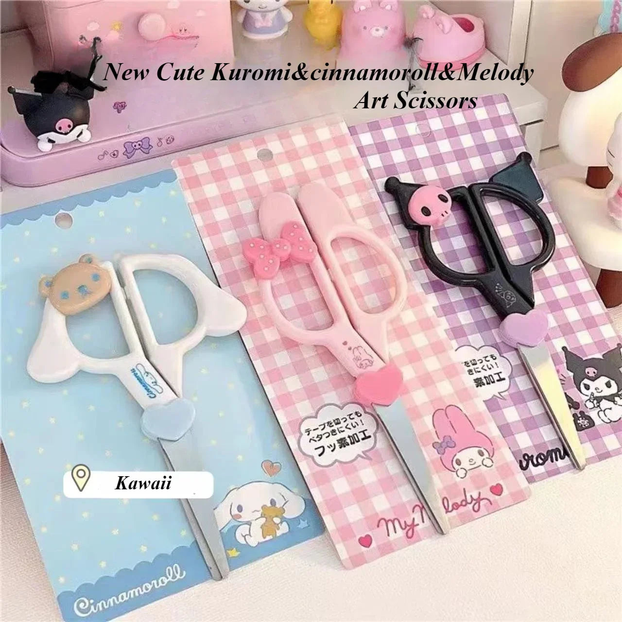 Buy The Best By Artsulli - Art is Long Life Short - New Kawaii Sanrio Kuromi Cinnamoroll Hand Made Scissors Cute Melody Kid Stationery