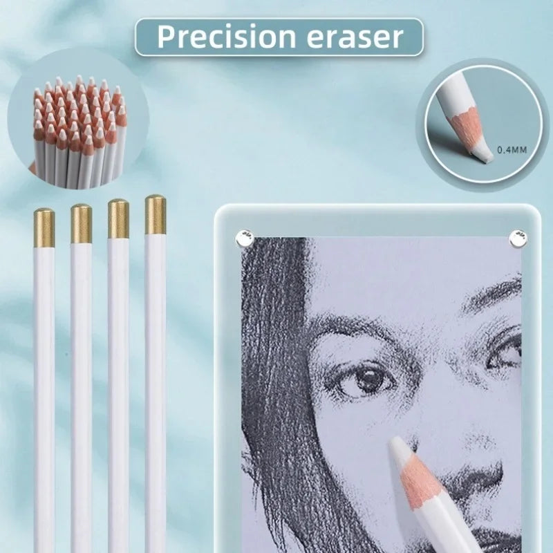 Buy The Best By Artsulli - Art is Long Life Short - Newest 12-1PC Rubber Pen Eraser Pencil Tip Type High Precision For Manga Highlight