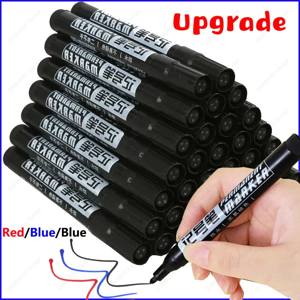 Buy The Best By Artsulli - Art is Long Life Short - Oil-based Marker Pen Waterproof Quick Dry Black Blue Red Ink Permanent for Metal Glass