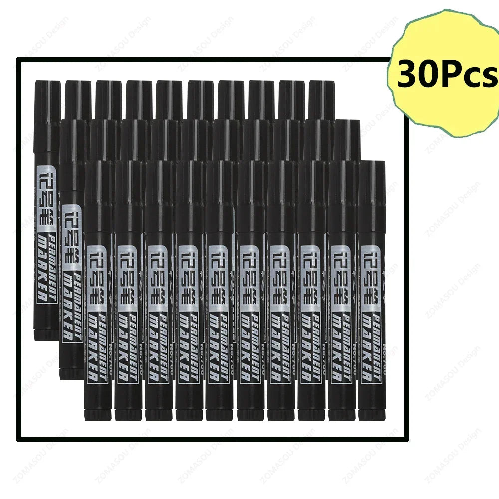 Buy The Best By Artsulli - Art is Long Life Short - Oil-based Marker Pen Waterproof Quick Dry Black Blue Red Ink Permanent for Metal Glass