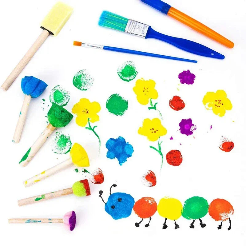 Buy The Best By Artsulli - Art is Long Life Short - Painting Sponge Brush Set EVA Stamp Children Drawing Toys Supplies Graffiti Roller