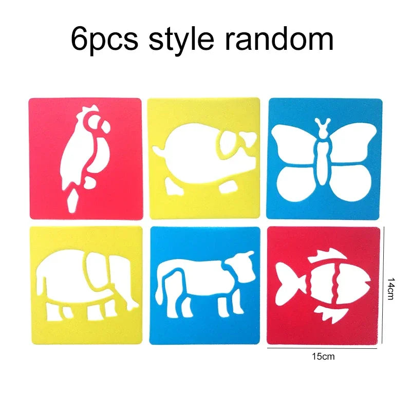 Buy The Best By Artsulli - Art is Long Life Short - Painting Sponge Seal Brush Kit Pigment Printing Cultural Education DIY Supplies Drawing