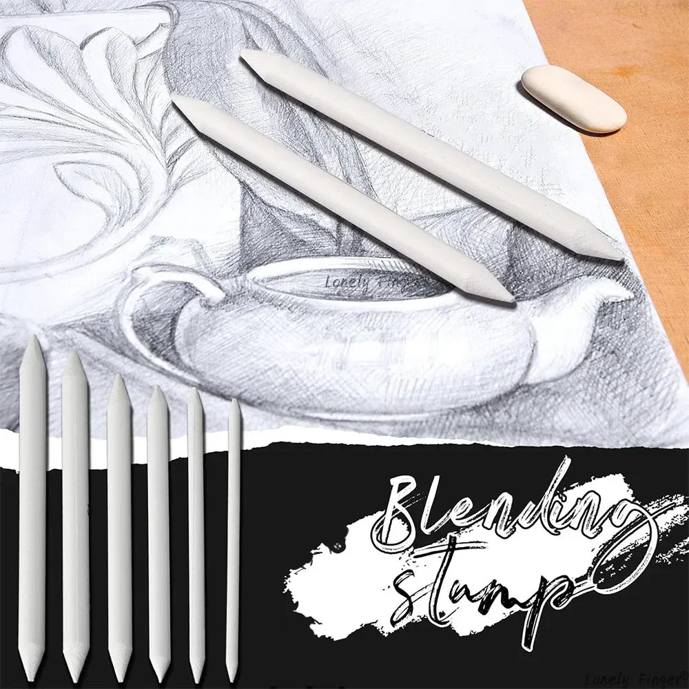 Buy The Best By Artsulli - Art is Long Life Short - Paper Blending Stumps for Drawing Shading Supplies Pencil Sketch Paint Tools Student