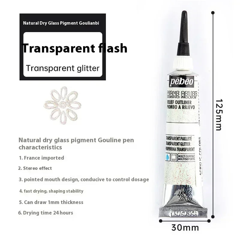 Buy The Best By Artsulli - Art is Long Life Short - PEBEO Acrylic Paint 20 ML Waterproof Tube Wood/Canvas/Fabric Painting Rich Glass