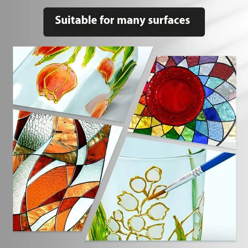 Buy The Best By Artsulli - Art is Long Life Short - PEBEO Acrylic Paint 20 ML Waterproof Tube Wood/Canvas/Fabric Painting Rich Glass