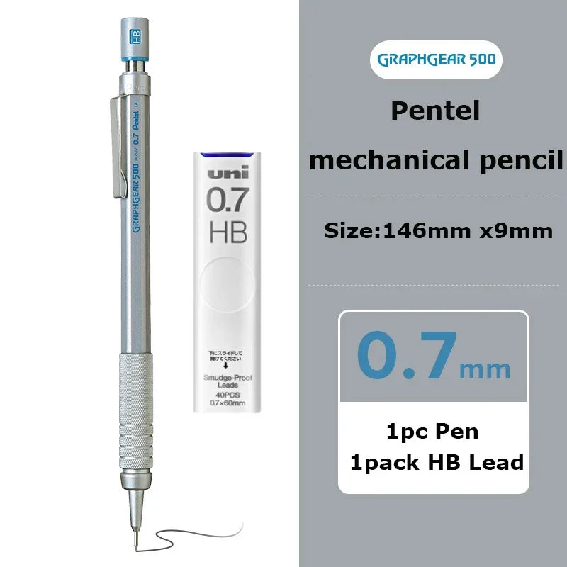 Buy The Best By Artsulli - Art is Long Life Short - Pentel Mechanical Pencil GraphGear 500 Non-Breakable Lead Auto Pencils Professional
