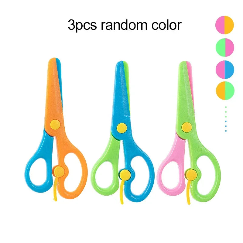 Buy The Best By Artsulli - Art is Long Life Short - Plastic Scissors Double Color Splicing Handmade DIY Safe Office Supplies Student