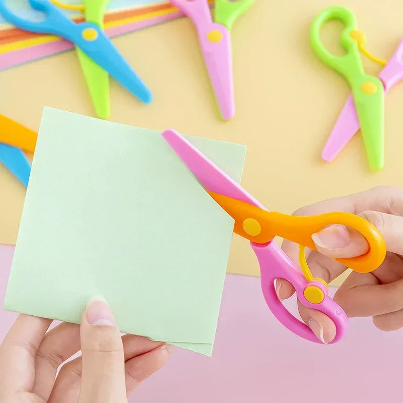 Buy The Best By Artsulli - Art is Long Life Short - Plastic Scissors Double Color Splicing Handmade DIY Safe Office Supplies Student