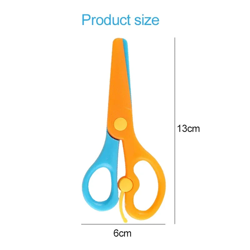 Buy The Best By Artsulli - Art is Long Life Short - Plastic Scissors Double Color Splicing Handmade DIY Safe Office Supplies Student