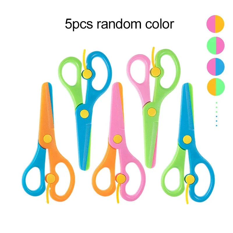 Buy The Best By Artsulli - Art is Long Life Short - Plastic Scissors Double Color Splicing Handmade DIY Safe Office Supplies Student