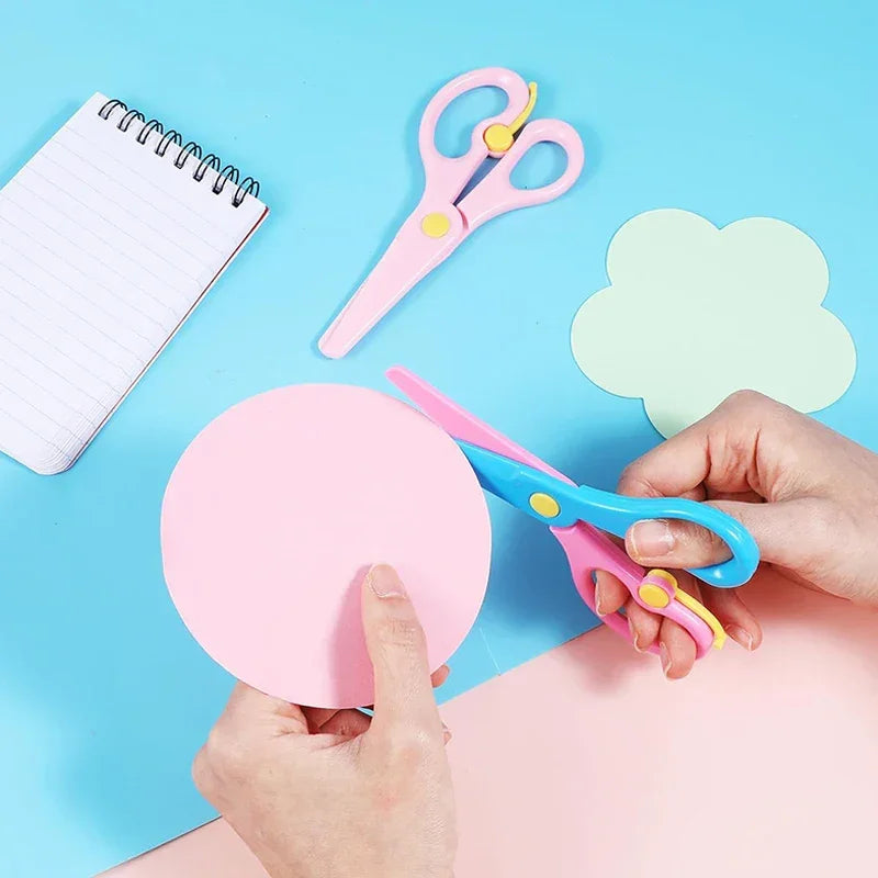 Buy The Best By Artsulli - Art is Long Life Short - Plastic Scissors Double Color Splicing Handmade DIY Safe Office Supplies Student